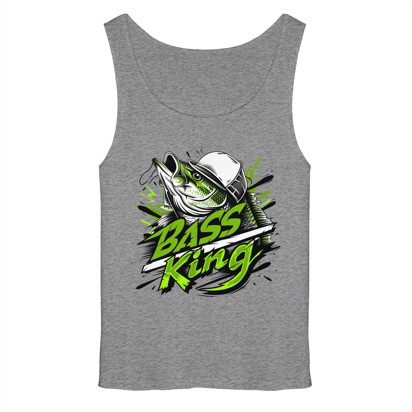 Bass King Tank-Top Barsch Schwarzbarsch Angler Fishing Raubfisch Angeln