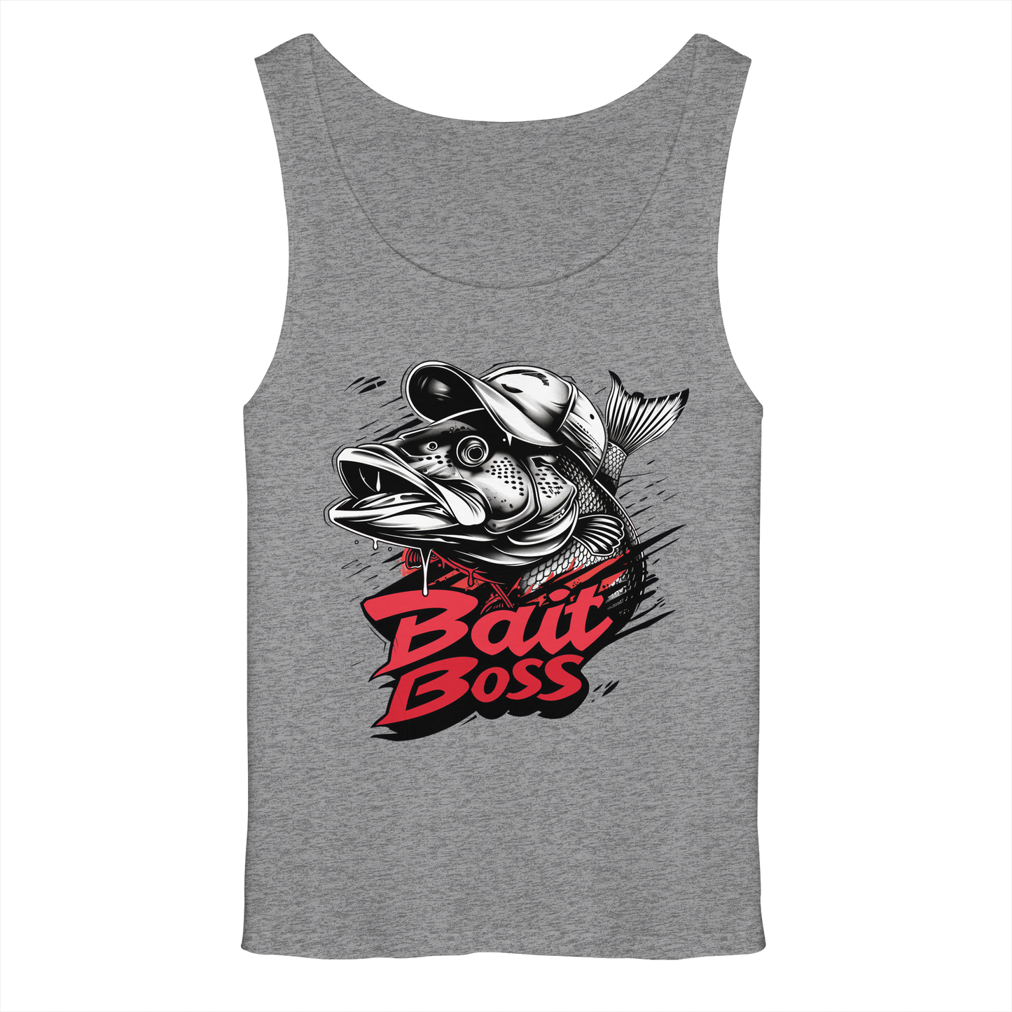 Bait Boss Muskelshirt Angler Fishing Bass Barsch Köder Angeln Tank-Top