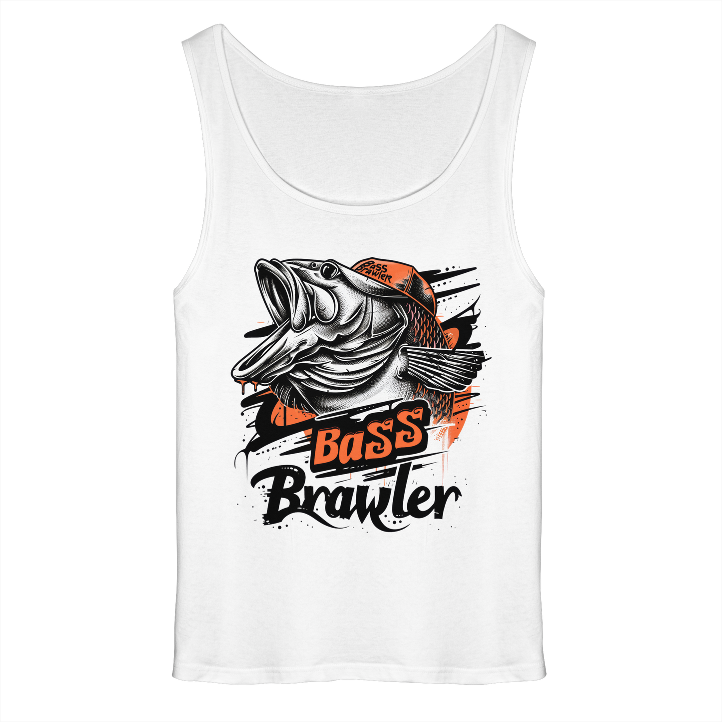 Bass Brawler Muskelshirt – Barsch Angler Tank-Top Fishing Raubfisch Angeln