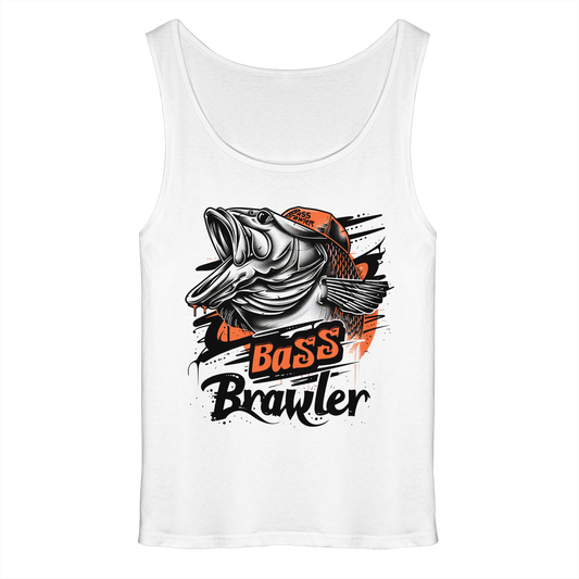 Bass Brawler Muskelshirt – Barsch Angler Tank-Top Fishing Raubfisch Angeln