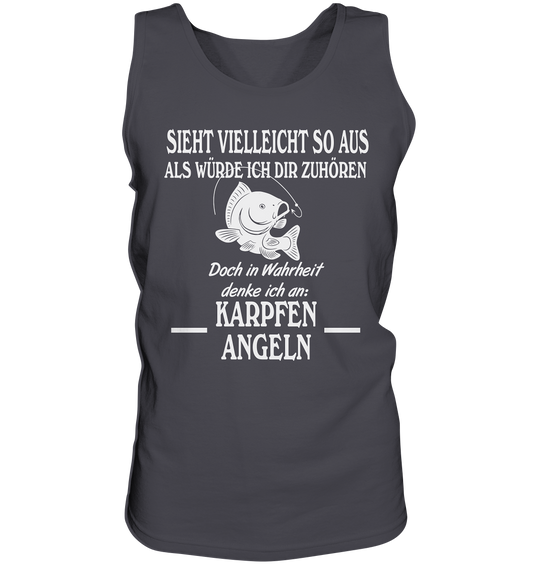Denke an Karpfen angeln - Tank-Top