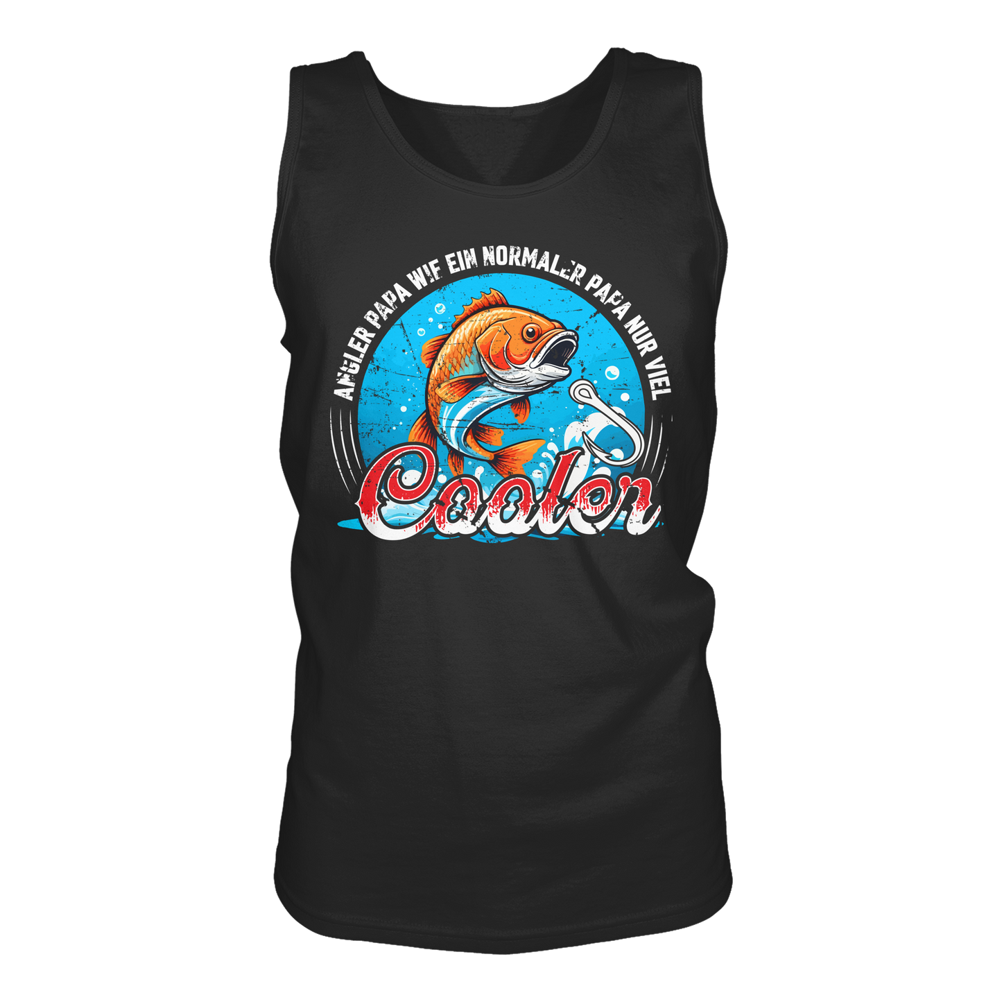 Angler Papa wie ein normaler Papa nur viel cooler - Angeln Fischer - Tank-Top