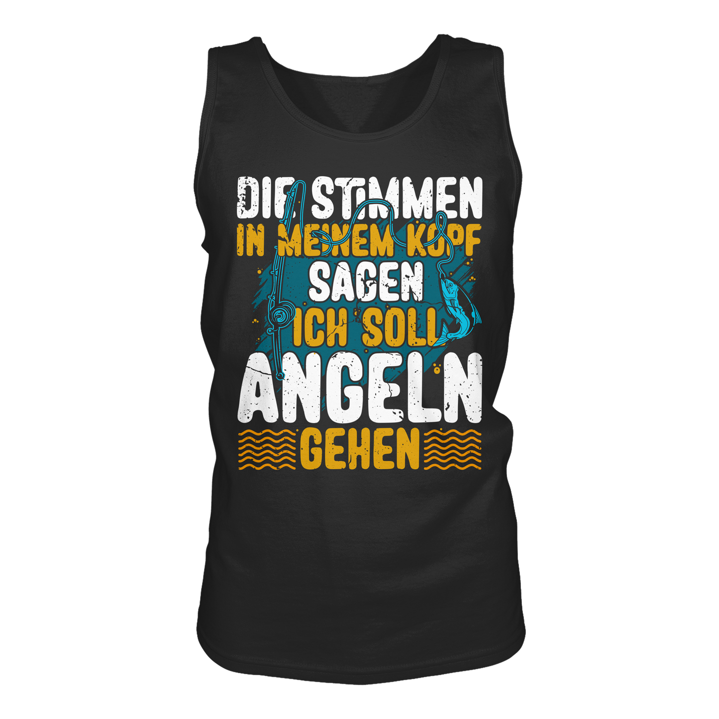 Die Stimmen in meinem Kopf sagen ich soll angeln gehen - Angler Fischer Tank-Top
