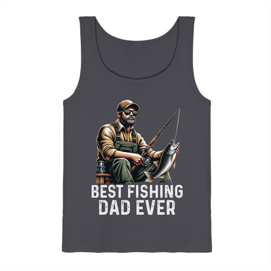 Best Fishing Dad ever - Bester Angel Papa Angler Fischer Angeln Vater Tank-Top