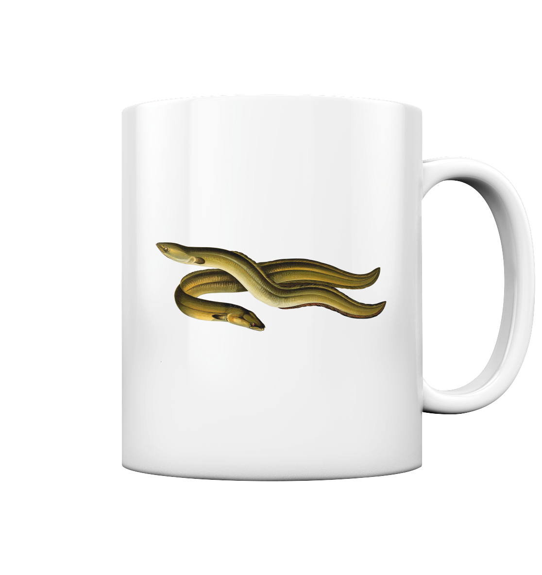Aal – Lustiges Zielfisch Design für Angler und Fischliebhaber - Tasse glossy
