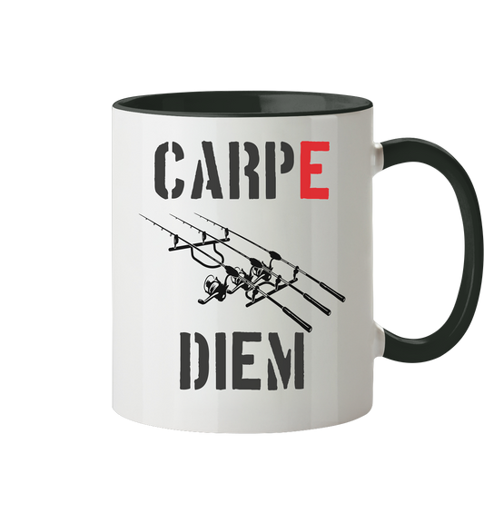 CARPE DIEM  - Karpfenangler Karpfen Carp - Tasse zweifarbig