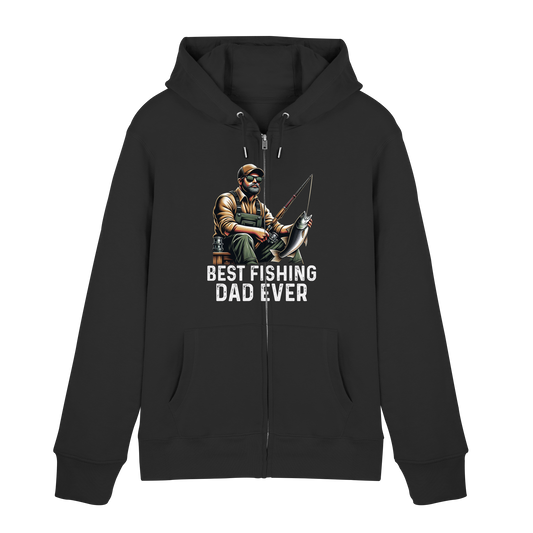 Best Fishing Dad ever - Bester Angel Papa Angler Fischer Angeln Vater Zipper
